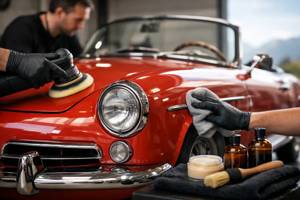 Detailing auto d’epoca Ticino: cura vera